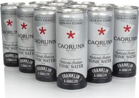 Caorunn Small Batch Gin & Natural Indian Tonic Water (12 x 250ml) Pre-Bottled Cocktails