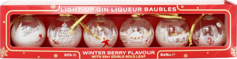Winter Berry Light-Up Gin Liqueur Baubles