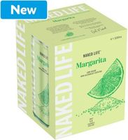 Naked Life Margarita Alcohol Free Cocktail 4x...