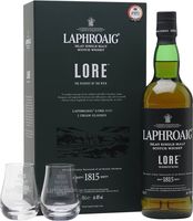 Laphroaig Lore / 2 Glass Pack Islay Single Malt Scotch Whisky