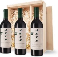 Jets Uncorked Trio in Wooden Box