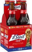 Budweiser Zero 0% Beer 4 x 330 Bottles