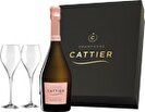 Cattier Premier Cru Rosé Champagne and 2x Cha...