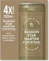 M&S 4 Passion Star Martini Cocktails