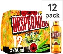 Desperados Tequila Flavoured Lager Beer Bottl...