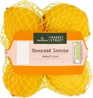 Morrisons Unwaxed Lemons   4 Pack