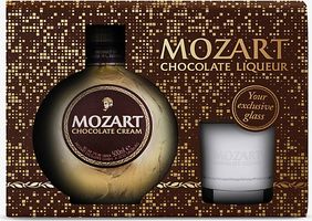 Chocolate cream liqueur and glass set 500ml