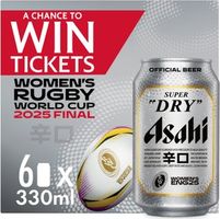Asahi Super Dry Beer 6x330ml
