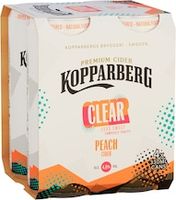 Kopparberg Clear Peach Fruit Cider 4x330ml