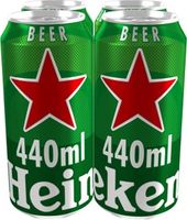 Heineken Original Premium Lager Beer 4x440ml