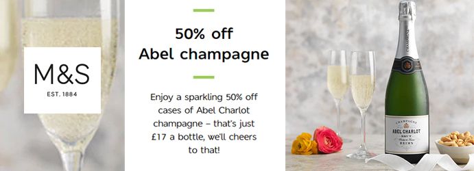 50% off Champagne
