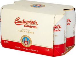 Budweiser Budvar Original Czech Lager Can 6x330ml