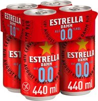 Estrella Damm Premium Lager Alcohol Free 4x440ml