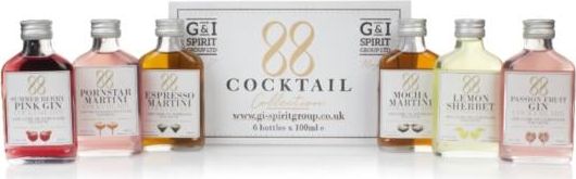 88 Cocktail Collection (6 x 100ml) Pre-Bottled Cocktails