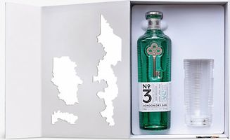 No. 3 London dry gin with glass set 700ml