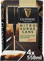 Guinness Draught Nitrosurge Beer 4 X 558Ml