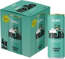 Mello Lime & Mint Alcohol Free Beer 4x330ml