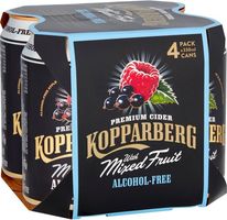 Kopparberg Alcohol Free Mixed Fruit Cider 4x330ml can