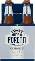 Birrificio Poretti 0.5% Alcohol Free Lager 4x330ml
