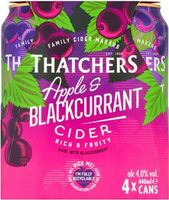 Thatchers Apple & Blackcurrant Cider 4 x 440m...