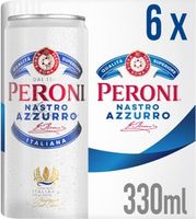 Peroni Nastro Azzurro Cans 6x330ml