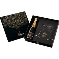 Champagne lanson - gift set new york 2 champagne flutes