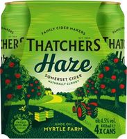 Thatchers Somerset Haze Cider Cans