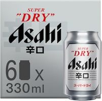 Asahi Super Dry Lager Beer 6x330ml
