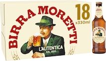 Birra Moretti Premium Lager Beer 18x330ml Bot...