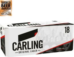 Carling Original Lager Beer Can 18 x 440ml
