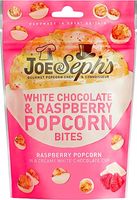 Joe & Sephs White Chocolate & Raspberry Popcorn Bites 63G