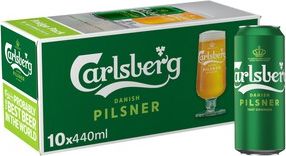 Carlsberg Pilsner Danish Lager Beer 10x440ml