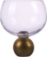 George Home Gold Ball Gin Glass