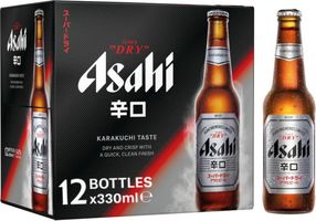 Asahi Super Dry Beer 12x330ml