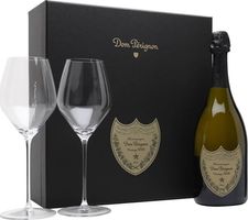 Dom Perignon 2008 Vintage Champagne / 2 Glass Set