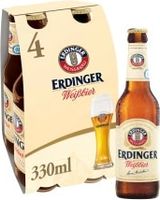 Erdinger Weissbier Wheat Beer Bottle 4x330ml