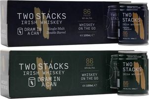 Two Stacks Dram in a Can Four-Pack Duo / 8 Cans Irish Whiskey