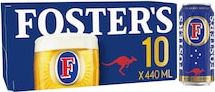 Foster's Lager Beer Can 10x440ml