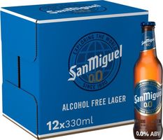 San Miguel Alcohol Free Lager Beer Bottles 12x330ml