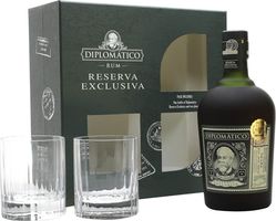 Diplomatico Reserva Exclusiva Rum Old Fashioned Glass Set