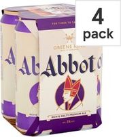 Abbot Ale Strong Bitter 4X500ml Cans