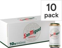 San Miguel Especial Lager Beer Can 10x440ml