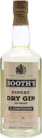 Booth's Finest Dry Gin / Bot.1960s