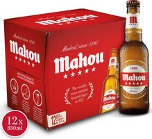 Mahou Cinco Estrella Lager Beer 12x330ml