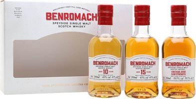 Benromach Gift Set / 3x20cl Speyside Single Malt Scotch Whisky