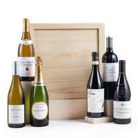 Fine Wine Mixed Six in Wooden Gift Box- Despa...