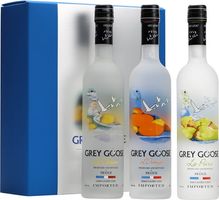 Grey Goose Vodka Set / Citron & Orange & Poire / 3x20cl