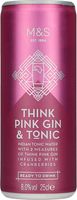 M&S Think Pink Gin & Tonic