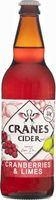 Cranes Cider Cranberries & Limes