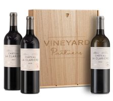 Chateau La Clariere Trio in Wood Gift Box